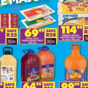 Cheese at Shoprite