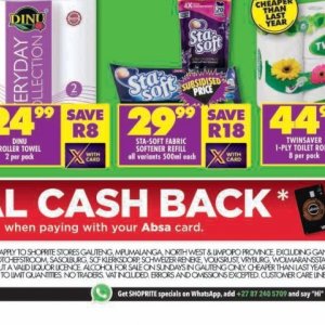 Softener at Shoprite