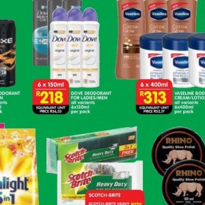 Deodorant at Spar