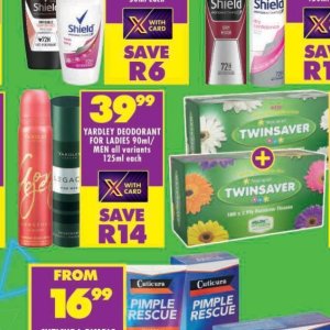 Deodorant at Shoprite