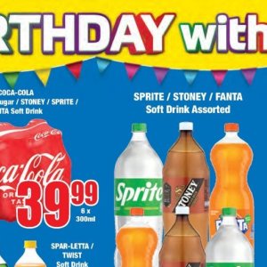 Fizzy drink at Boxer Superstores