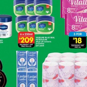 Petroleum jelly at Spar