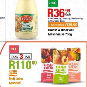 Mayonnaise at Take n Pay