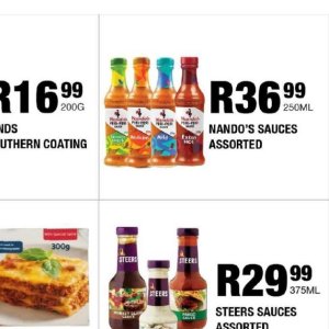 Sauces at Take n Pay