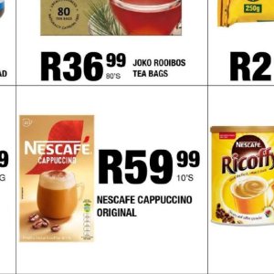 Coffee at Take n Pay