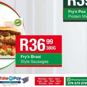Sausages at Take n Pay