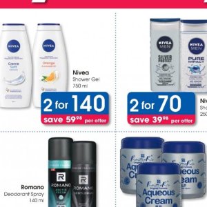 Shower gel at Clicks