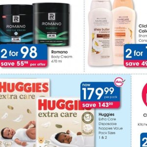 Body cream at Clicks