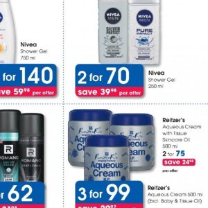 Shower gel nivea  at Clicks