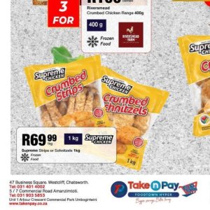 Schnitzel at Take n Pay