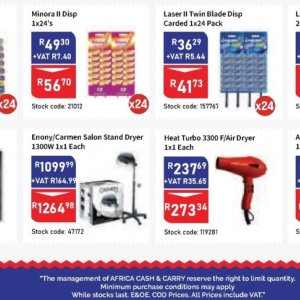 Dryer at Africa Cash and Carry