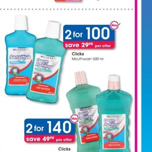 Mouthwash at Clicks