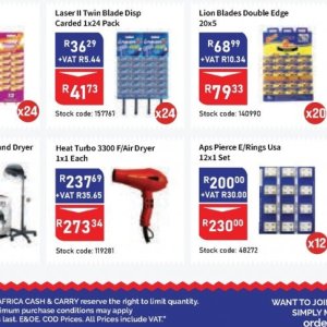 Dryer at Africa Cash and Carry