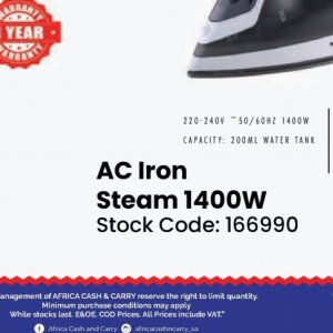 Iron at Africa Cash and Carry