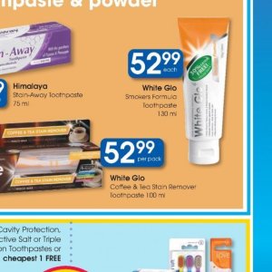 Toothpaste at Clicks
