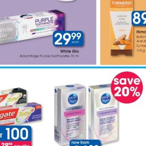 Toothpaste at Clicks