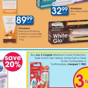 Toothpaste at Clicks