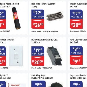 Circuit breaker at Africa Cash and Carry
