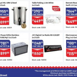  JVC at Africa Cash and Carry