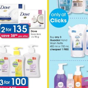 Soap dove  at Clicks