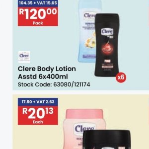 Body lotion at Africa Cash and Carry