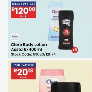 Body lotion at Africa Cash and Carry