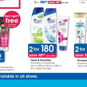 Shampoo at Clicks