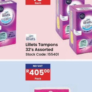 Tampons at Africa Cash and Carry