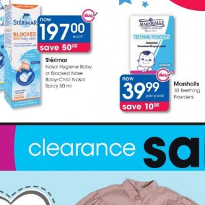 Nasal spray at Clicks