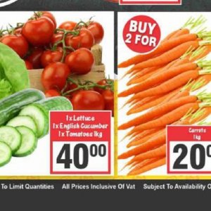 Cucumbers at Big save