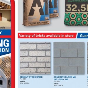 Bricks at Cashbuild