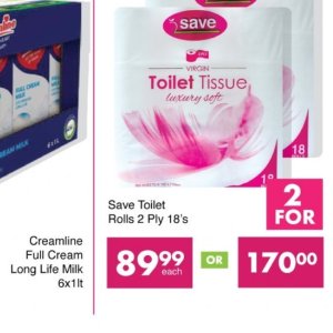 Toilet rolls at Save Hyper