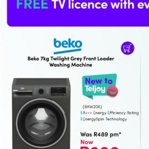 Washing machine at Teljoy