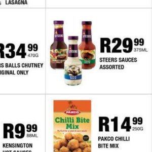 Sauces at Take n Pay