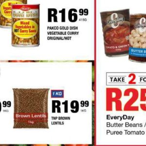 Lentils at Take n Pay