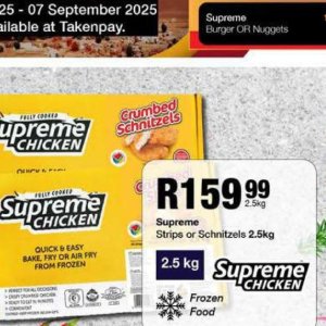 Schnitzel at Take n Pay