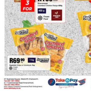 Schnitzel at Take n Pay