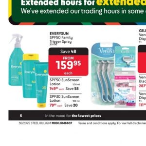 Sunscreen lotion nivea  at Makro