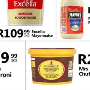 Mayonnaise at Take n Pay