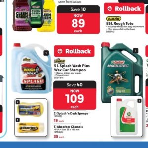 Car shampoo at Makro