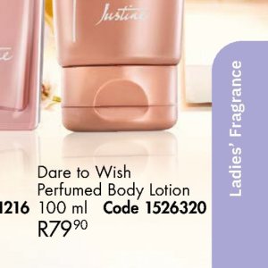 Body lotion at Justine
