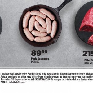 Sausages at OK Foods