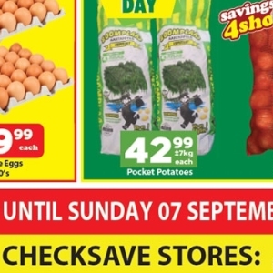 Potatoes at Check Save