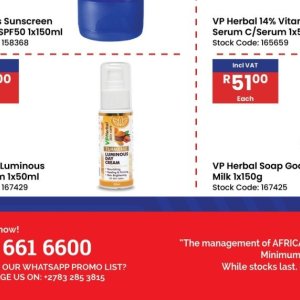 Cream at Africa Cash and Carry