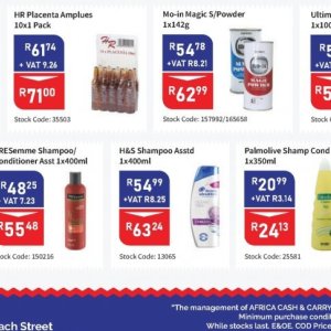 Shampoo at Africa Cash and Carry