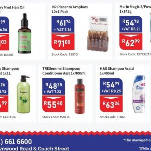 Shampoo at Africa Cash and Carry