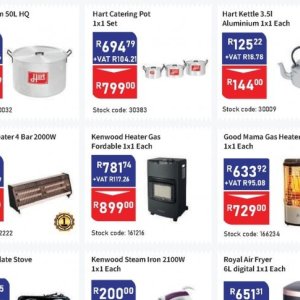 Heater at Africa Cash and Carry