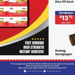 Adhesive at Africa Cash and Carry