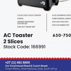 Toaster at Africa Cash and Carry