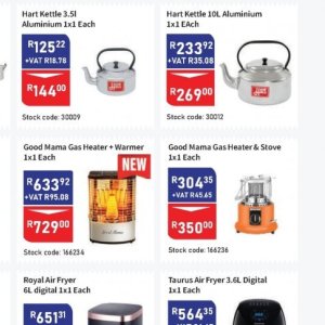 Heater at Africa Cash and Carry